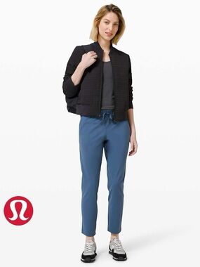 NEW Lululemon “On The Fly” Slate Blue Drawstring Ankle Pants - NWOT